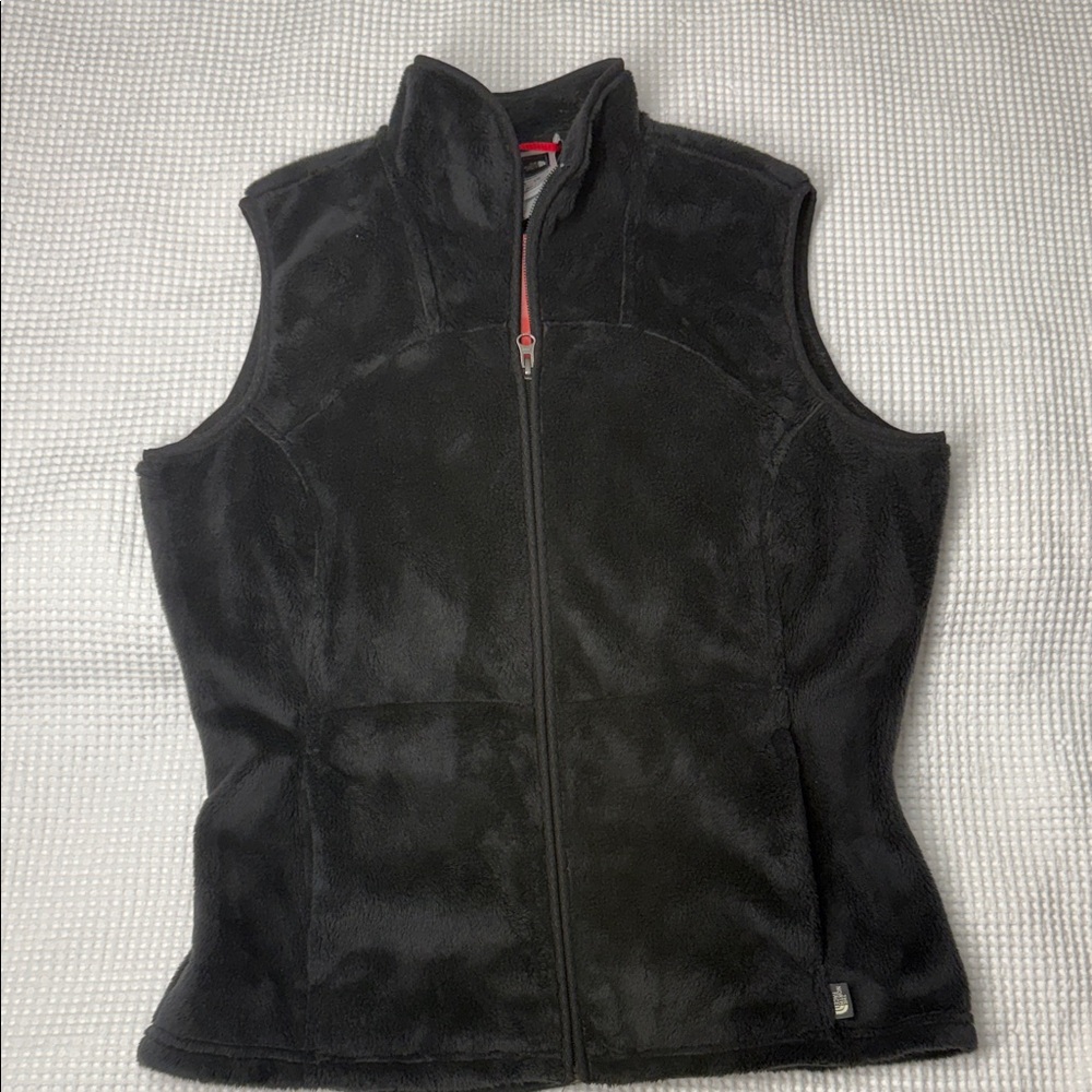 The North Face Black Faux Fur Fleece Vest - Large (NWT)
